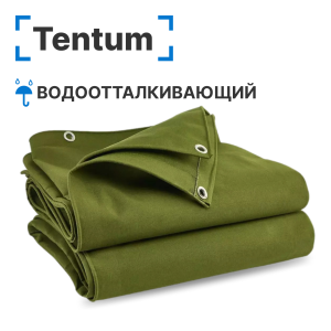 Брезентовый полог водоотталкивающий 350 гр/м2, размер 6 х 6 м